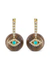 Sydney Evan 14k Yellow Gold Evil Eye Diamond Drop Earrings