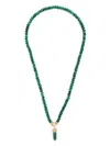 Sydney Evan Green 24 Malachite Marquise Necklace In Green