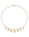 Sydney Evan 14k Yellow Gold Fall 2026 Diamond Multi Charm Coin Pendant Necklace, 18 In Gold