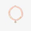 Sydney Evan 14k Yellow Gold Happy Face Beaded Diamond Bracelet In Gold