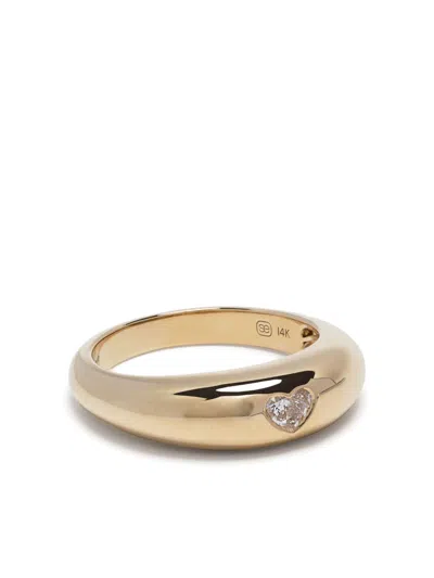 Sydney Evan 14k Yellow Gold Heart Diamond Ring