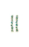 Sydney Evan 14k Yellow Gold Large Diamond Hoop Earrings In Multi