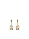 Sydney Evan 14k Yellow Gold Marquis Eye Arrow Stud Earrings In Gold