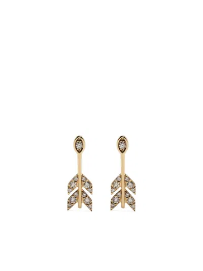 Sydney Evan 14k Yellow Gold Marquis Eye Arrow Stud Earrings