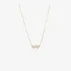 Sydney Evan 14k Yellow Gold Medium Double Heart Diamond Necklace In Gold
