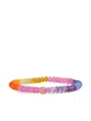 Sydney Evan 14k Yellow Gold Multi Sapphire Bracelet In Multi