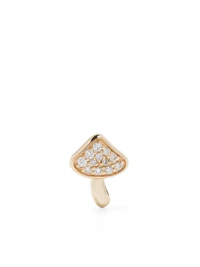 Sydney Evan 14k Yellow Gold Mushroom Diamond Stud Earrings