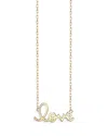 Sydney Evan 14k Yellow Gold Pure Love Script Necklace In Gold