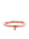 Sydney Evan 14k Yellow Gold Small Nautilus Opal And Diamond Bracelet In Pink