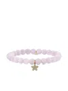 Sydney Evan 14k Yellow Gold Small Plumeria Diamond Bracelet In Purple