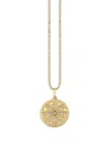 Sydney Evan 14k Yellow Gold Small Sand Dollar Diamond Pendant Charm In Gold