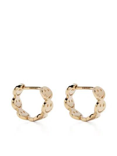 Sydney Evan 14k Yellow Gold Smile Huggie Earrings