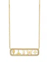 Sydney Evan 14k Yellow Gold Diamond Open Icon Pendant Necklace, 18 In Gold