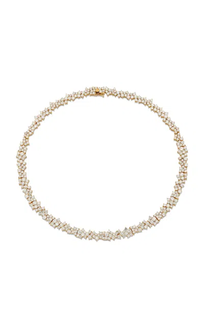 Sydney Evan 14k Yellow Gold Wide Cocktail Eternity Necklace