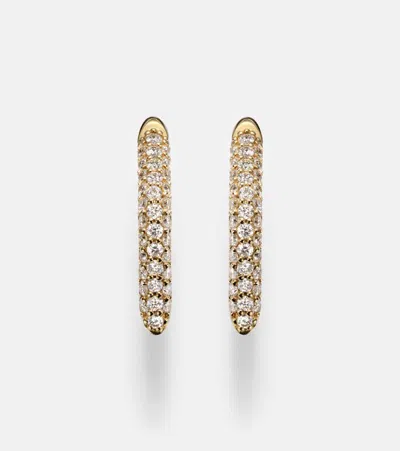 Sydney Evan 14kt Gold (585/1000) Hoop Earrings With Diamonds