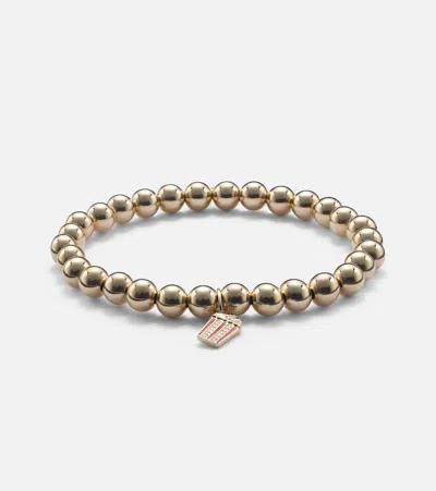 Sydney Evan 14kt Gold Charm Bracelet With Diamonds