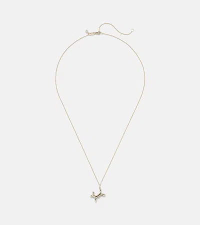 Sydney Evan 14kt Gold Charm Necklace With Diamond