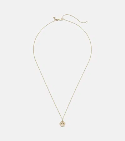 Sydney Evan 14kt Gold Charm Necklace With Diamonds