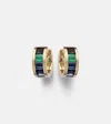 Sydney Evan 14kt Gold Hoop Earrings With Gemstones In Multicoloured
