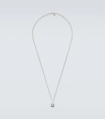 Sydney Evan 14kt White Gold Charm Necklace With Diamonds In Metallic