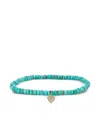 Sydney Evan 14k Yellow Gold Baby Heart Turquoise And Diamond Bracelet