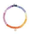 Sydney Evan 14k Yellow Gold Evil Eye Bead Bracelet In Gold