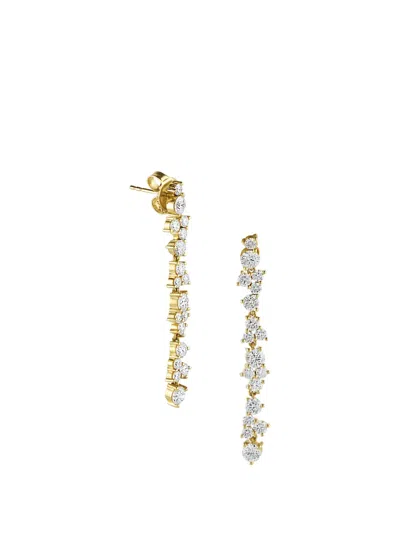 Sydney Evan 14kt Yellow Gold Cocktail Linear Earrings