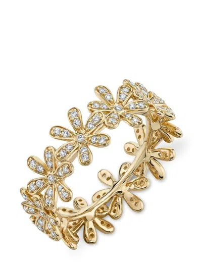 Sydney Evan 14kt Yellow Gold Daisy Eternity Ring