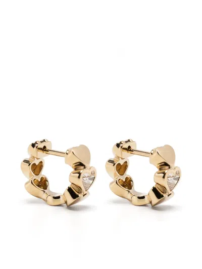 Sydney Evan 14kt Yellow Gold Diamond Huggie Earrings