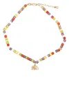 Sydney Evan 14k Yellow Gold Elephant Charm Anklet In Multicolour
