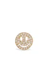 Sydney Evan 14k Yellow Gold Happy Face Diamond Single Stud Earring In Gold