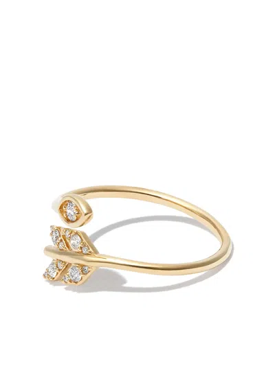 Sydney Evan 14k Yellow Gold Marquise Eye Arrow Diamond Ring