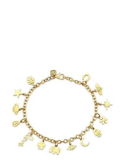 Sydney Evan 14kt Yellow Gold Multi-charm Bracelet