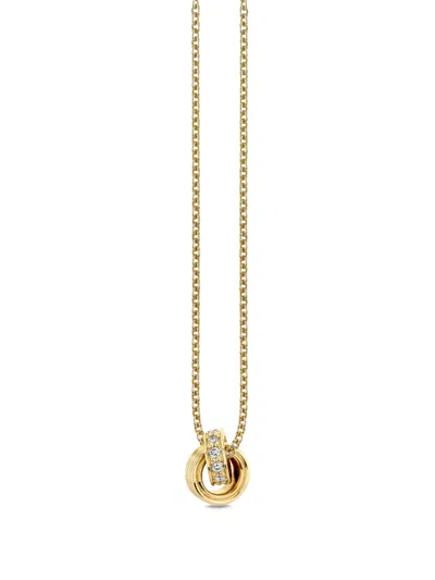 Sydney Evan 14kt Yellow Gold O-ring Charm Necklace