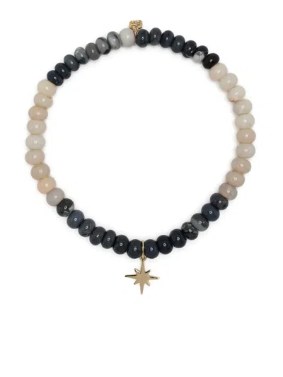 Sydney Evan 14k Yellow Gold Opal Beaded Bracelet In White