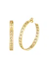 Sydney Evan 18k Yellow Gold Diamond Hoop Earrings In Gold