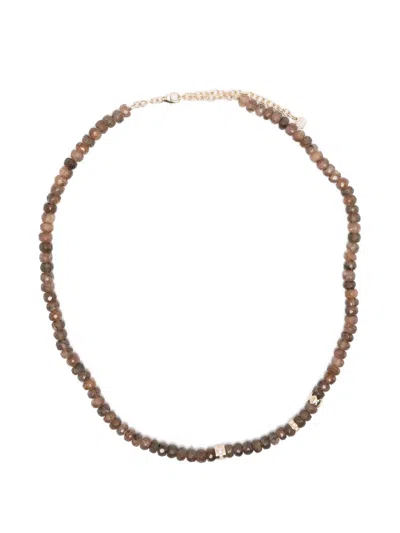 Sydney Evan Andalusite Rondelle Detail Necklace In Multi