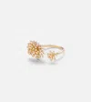 Sydney Evan Burst Flower 14kt Gold Ring With Diamonds In Gold