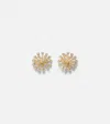 Sydney Evan Burst Large 14kt Gold Earrings With Diamonds In Gold
