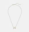 Sydney Evan Butterfly 14kt Gold Necklace With Diamonds In Gold
