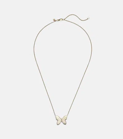 Sydney Evan Butterfly 14kt Gold Necklace With Diamonds