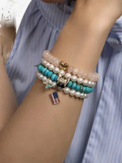 Sydney Evan Charlotte Charm Bracelet In Multi