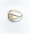 Sydney Evan Cross Icon 14kt Gold Ring With Diamonds In Gold