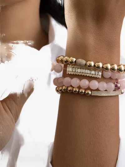 Sydney Evan Diamond Beaded Bracelet In Multi