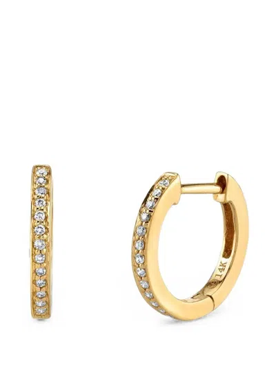 Sydney Evan Diamond Huggie Earrings In Gold