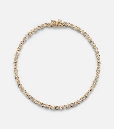 Sydney Evan Eternity 14kt Gold Bracelet With Diamonds