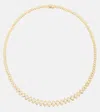 Sydney Evan Eternity 14kt Gold Necklace With Diamonds In Gold