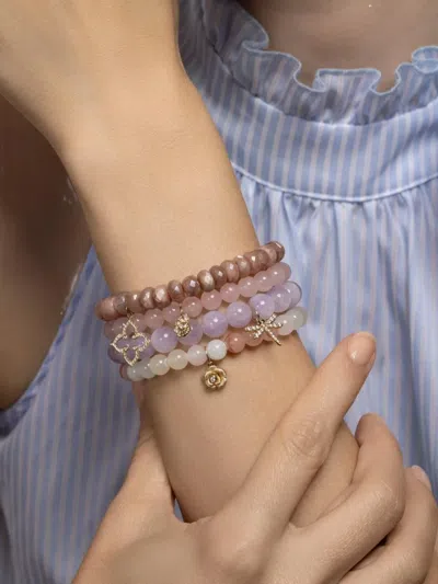 Sydney Evan Flower Charm Bracelet In Multi