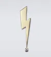 Sydney Evan Lightning Bolt 14kt Gold And Diamond Brooch In Gold