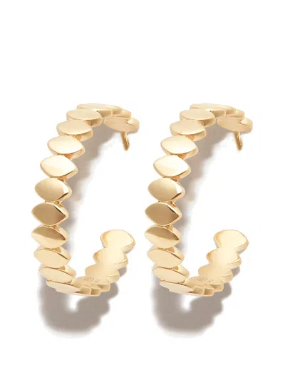 Sydney Evan Medium 14kt Yellow Marquis Gold Hoops